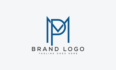 letter Pm logo design vector template design for brand