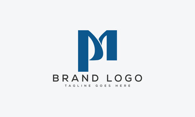 letter Pm logo design vector template design for brand