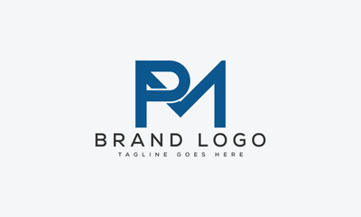 letter Pm logo design vector template design for brand