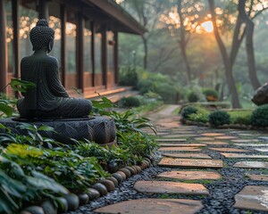 Peaceful Yoga Retreat in Nature with Soft Edges of Serenity