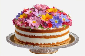 Petals and Pastries: Spring Cake Delight