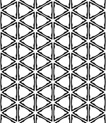 Black and white seamless abstract pattern. Background and backdrop. Grayscale ornamental design.