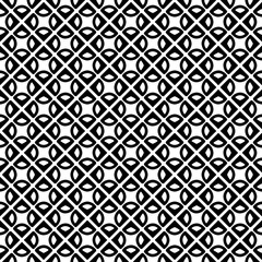 Black and white seamless abstract pattern. Background and backdrop. Grayscale ornamental design.