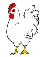 鶏線画カラーai.ai