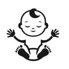  child silhouette, baby silhouette, boy, girl, vector illustration
