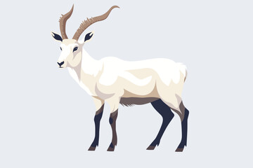 addax vector on isolated background