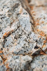This image showcases the intricate details and variety of mineral patterns found in a granite rock formation, giving a natural and earthy feel