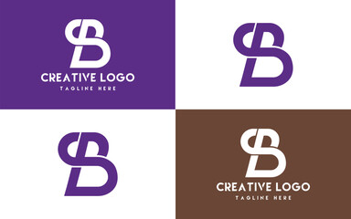 Fototapeta premium Letter SB SP Logo Design