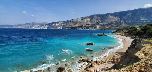Fotobehang Beautiful beaches of Kefalonia, Greece © Playful Cloud