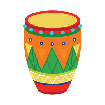 colorful drum vector