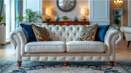 Elegant Living Room With Abundant Natural Light