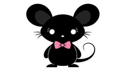 mouse with a bow