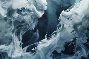 Fotobehang Abstract liquid texture of thick smoke © nutalina