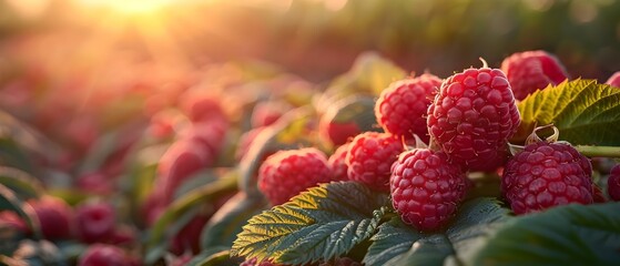 Cultivating Raspberries for an Eco-Friendly Organic Farming Venture Emphasizing Nutritious Food...
