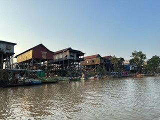 Fototapeta na wymiar Tonle Sap Lake in Cambodia