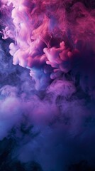 Fototapeta premium color full smoke on a black background. High quality photo, background, design, pattern, modern, bright, fog and smoke, illustration, art, abstract backgrounds, creativity