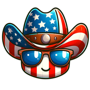 recommend clip art: 4th Of July Dude Cartoon Face Clip Art
