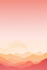 Pink and orange minimal landscape digital art