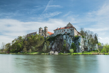 Benedictine abbey, monastery  in Tyniec near Krakow, Poland. - obrazy, fototapety, plakaty