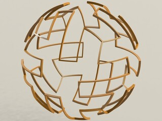 Wireframe Shape Geometric Telstar Ball 3D print model