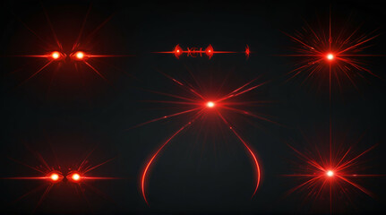 Laser eyes meme light effect vector illustration .Generative AI