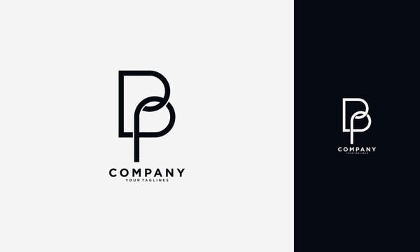 BP initial logo concept monogram,logo template design
