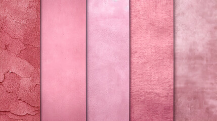 Fototapeta premium Pink and white wall with a pink and white pattern