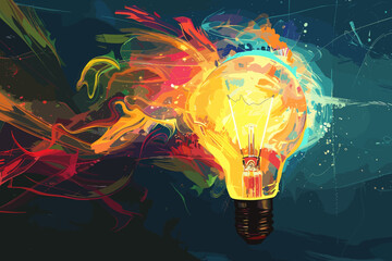 Igniting the Spark of Genius: Harnessing the Power of Creativity and Innovation in Business - obrazy, fototapety, plakaty