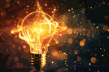 Igniting the Spark of Genius: Harnessing the Power of Creativity and Innovation in Business - obrazy, fototapety, plakaty