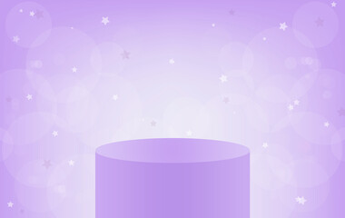 Gradient background pedestal podium