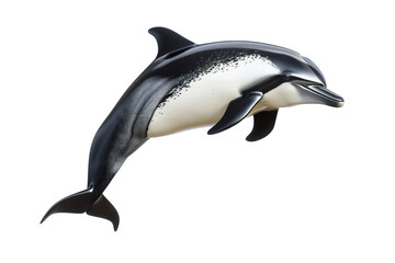 Fototapeta premium hourglass dolphin on isolated transparent background