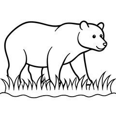 For T-shirt Design Vector illustration of a cartoon white bear  - Vector - Vector art - Vector illustration - Vector design - Latest Vector