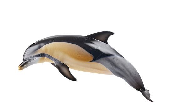 hourglass dolphin on isolated transparent background