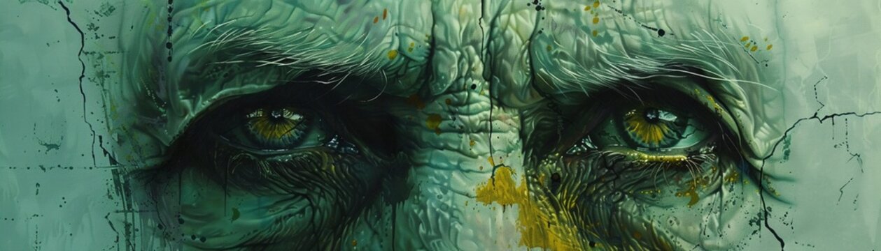 crone, dd style, Mental Health , Caffenol, Gum Dichromate , illustration