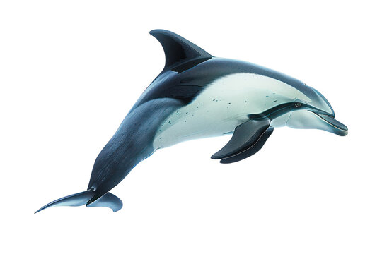 hourglass dolphin on isolated transparent background