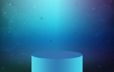 Gradient background pedestal podium