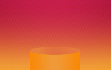 Gradient background pedestal podium