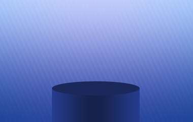 Gradient background pedestal podium