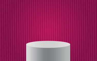 Gradient background pedestal podium