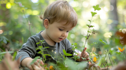 toddler nature walk and discovery