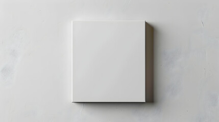 white piece of paper on a gray background
