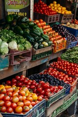 vegetables at the market