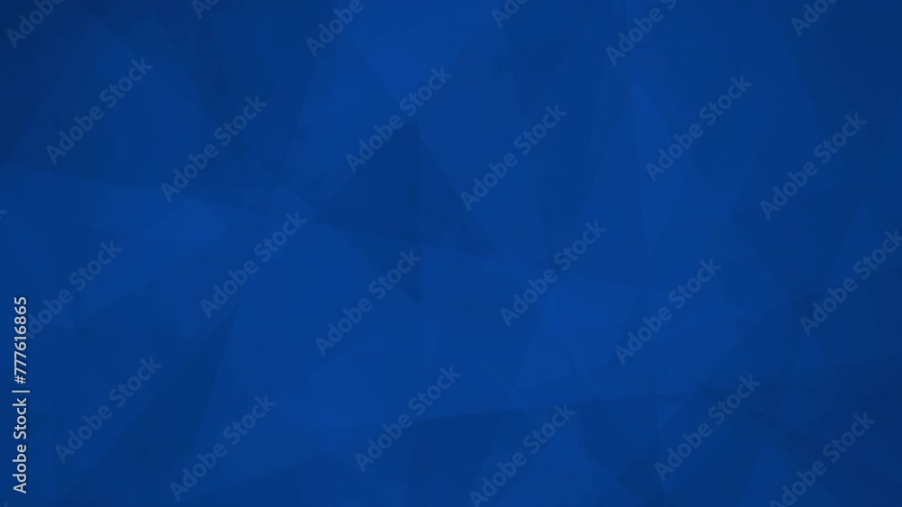 Poster dynamic blue geometric abstract background: rotating triangle shapes with mesmerizing motion graphic