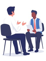 Fototapeta premium Affirmation Card: Man Conducting Training Session Illustration Generative AI