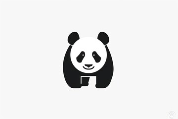 Obraz na płótnie Canvas Logo of panda on a white background.