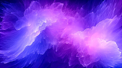 A purple and blue smoke cloud with a purple and blue swirl.