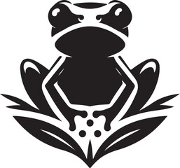 VECTORIZED POISON FROG ILLUSTRATION FOR DIGITAL CONTENT GENERATION, VECTORIZED POISON FROG SILHOUETTE FOR STICKERS, PRINTS, WEB PAGES, ICONS, ILLUSTRATIONS AND IMAGE EDITING