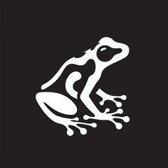 VECTORIZED POISON FROG ILLUSTRATION FOR DIGITAL CONTENT GENERATION, VECTORIZED POISON FROG SILHOUETTE FOR STICKERS, PRINTS, WEB PAGES, ICONS, ILLUSTRATIONS AND IMAGE EDITING