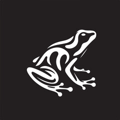 VECTORIZED POISON FROG ILLUSTRATION FOR DIGITAL CONTENT GENERATION, VECTORIZED POISON FROG SILHOUETTE FOR STICKERS, PRINTS, WEB PAGES, ICONS, ILLUSTRATIONS AND IMAGE EDITING