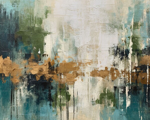 Old painted wall. The abstract background features a grunge oil-painted wall texture.